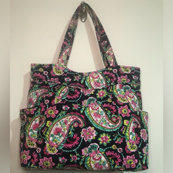 VERA BRADLEY PETAL PAISLEY TOTE BAG - Picture 4 of 9